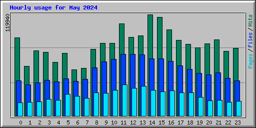 Hourly usage for May 2024